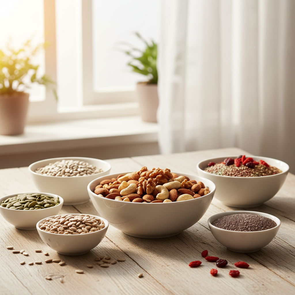 Разнообразие от ядки и семена в купички